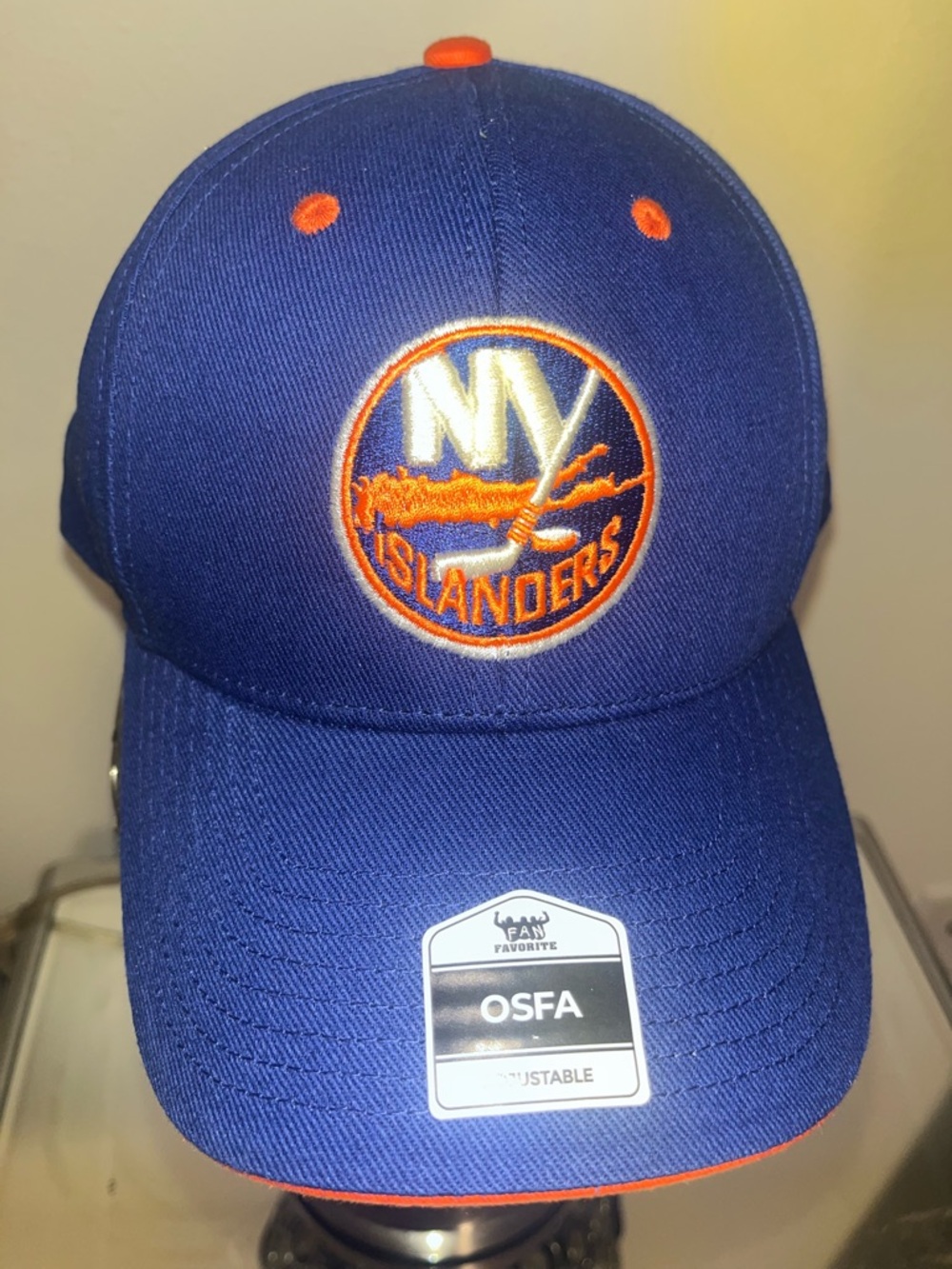 New York Islanders Adult Bue & Orange Adjustable Cap
